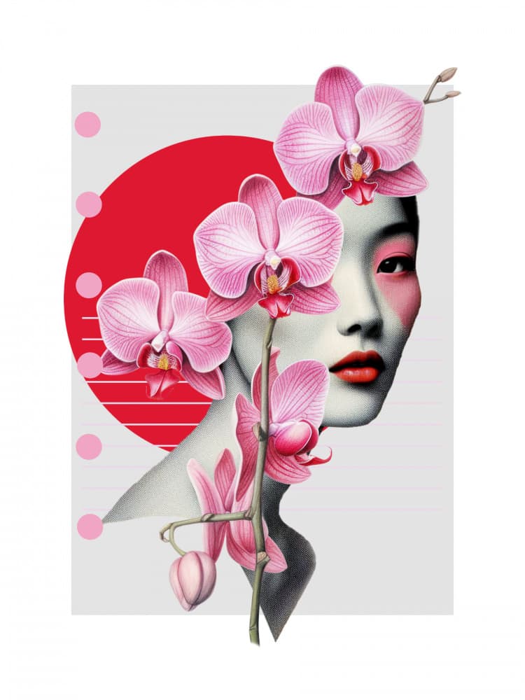 Asian Orchid Beauty by Marja van den Hurk — canvas wall art