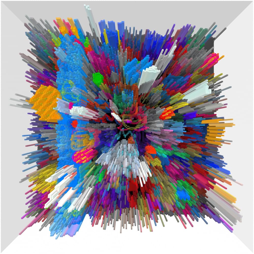 Vibrant Abstract Explosion by PASLIER Morgan — canvas wall art