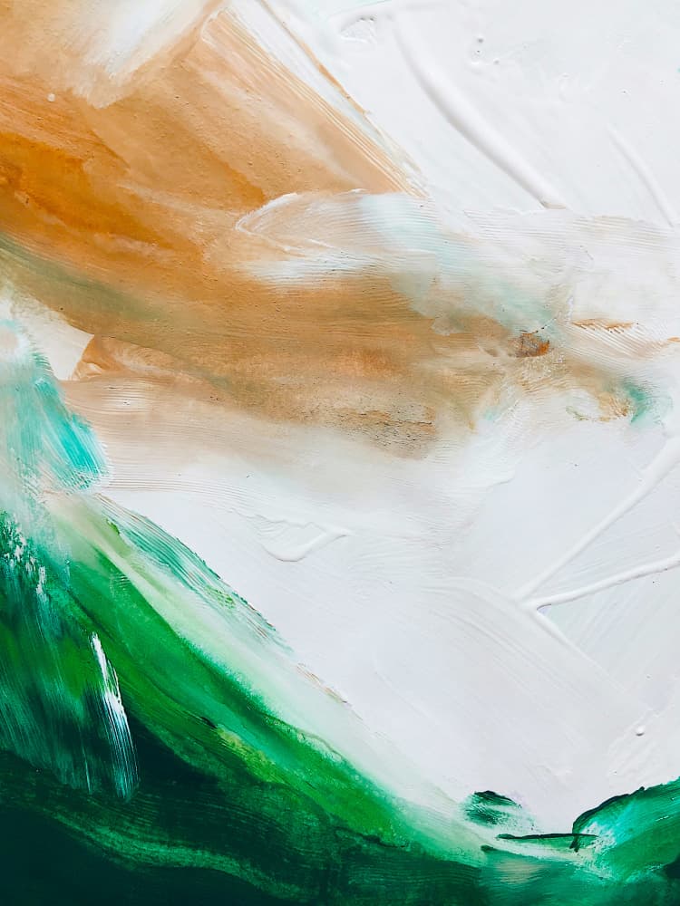 Golden Green Flow by Ejaaz Haniff — canvas wall art