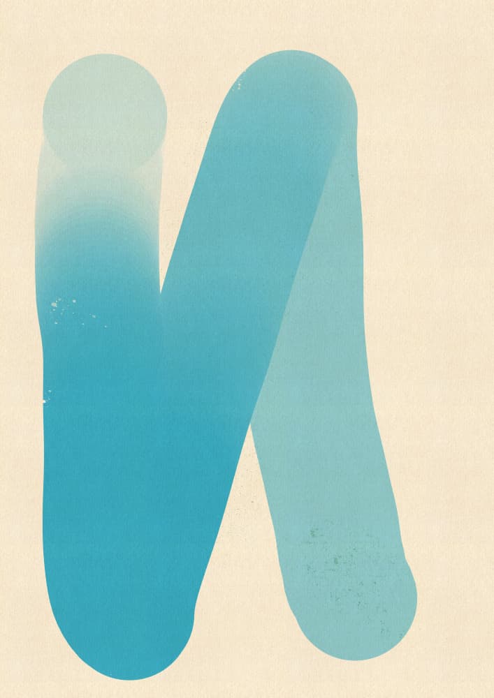Fluid Blue Gradient by Nicholas — canvas wall art