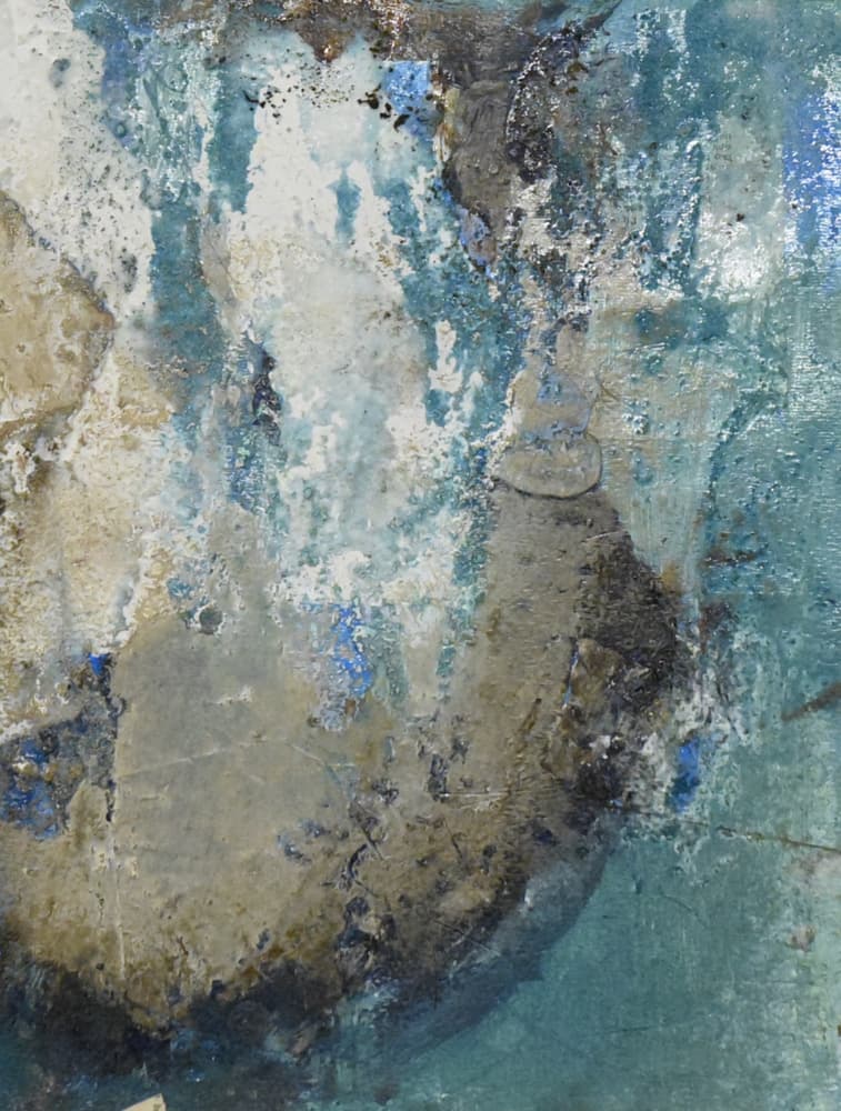 Blue Gray Patina by Deb Chaney — canvas wall art