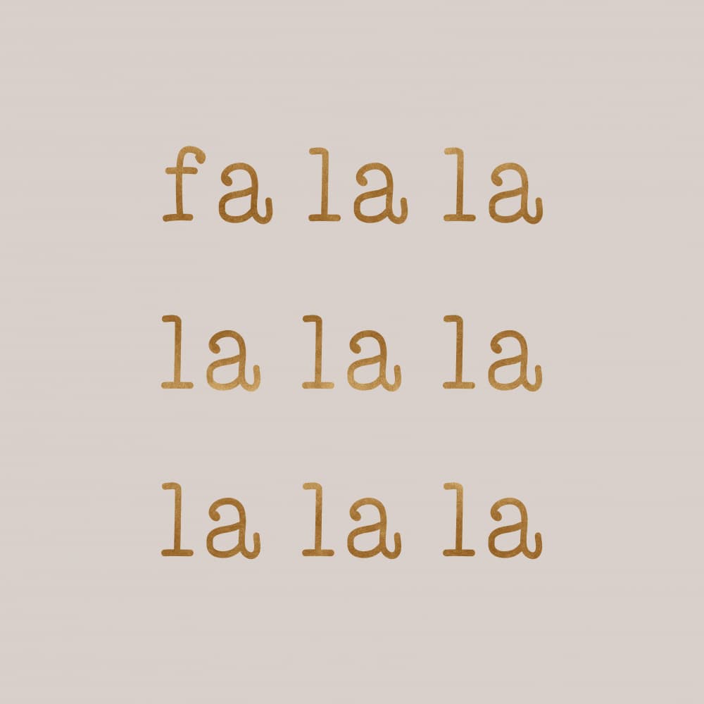 Fa La La Christmas by Orara Studio — canvas wall art