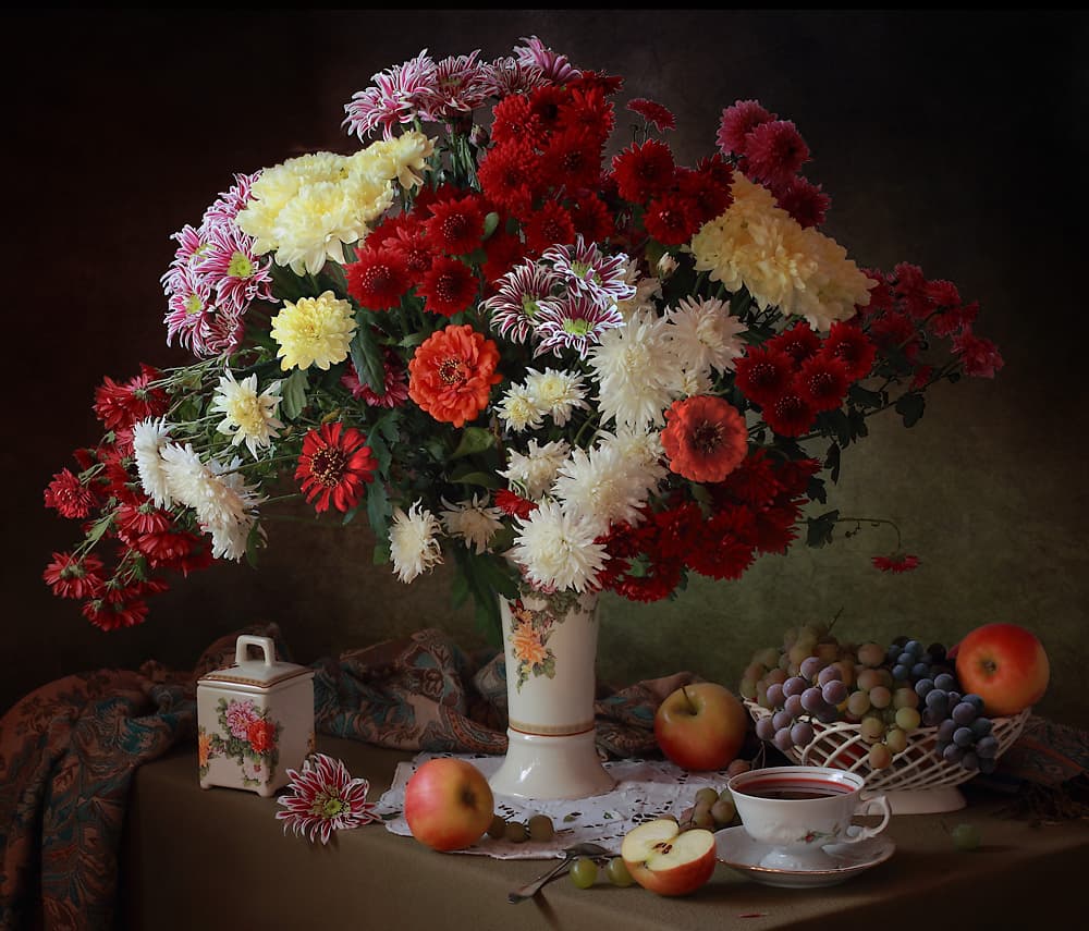 Elegant Autumn Harvest by Tatyana Skorokhod — canvas wall art