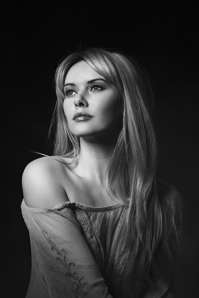 Pensive Blonde Beauty by Eddie Kavanagh — canvas wall art