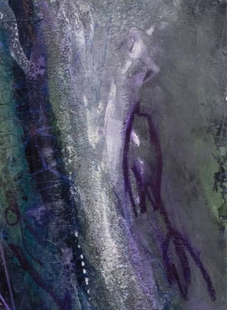 Mystical Forest Figure by Deb Chaney — canvas wall art