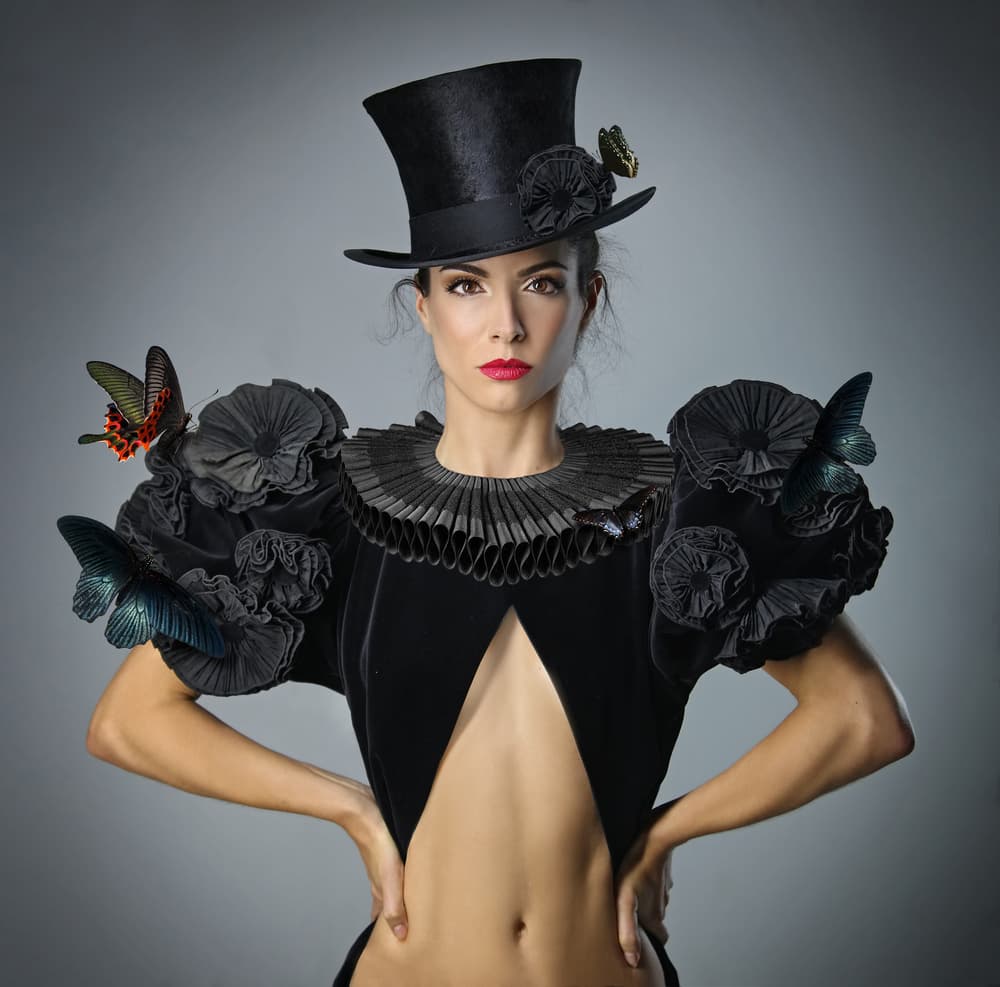 Elegant Butterfly Portrait by DDiArte — canvas wall art