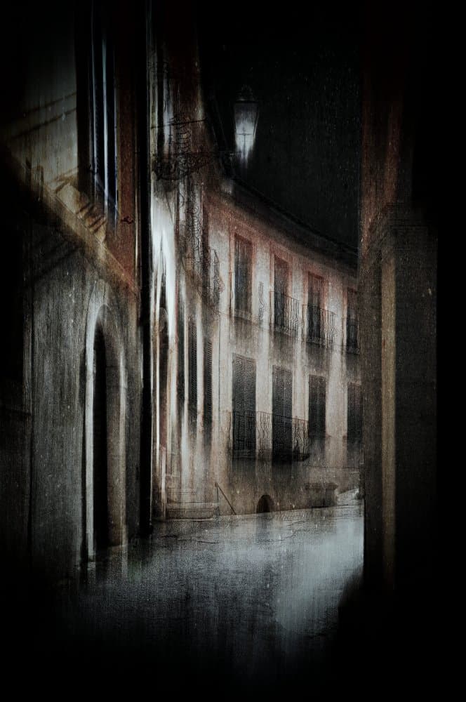 Night City Reflections by Raffaele Corte — canvas wall art