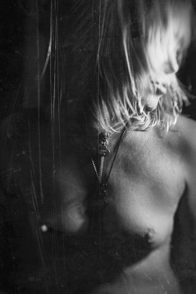Moody Nude Portrait by Bogdan Bouşcă — canvas wall art