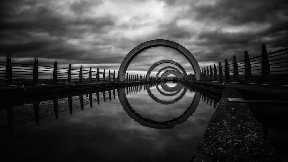Curved Archway Reflections by Ashley Sowter — canvas wall art