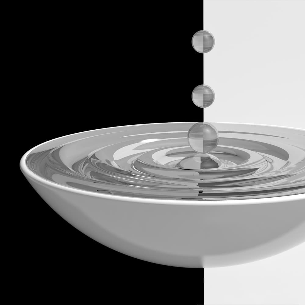 Monochrome Water Drops by Antonyus Bunjamin (Abe) — canvas wall art