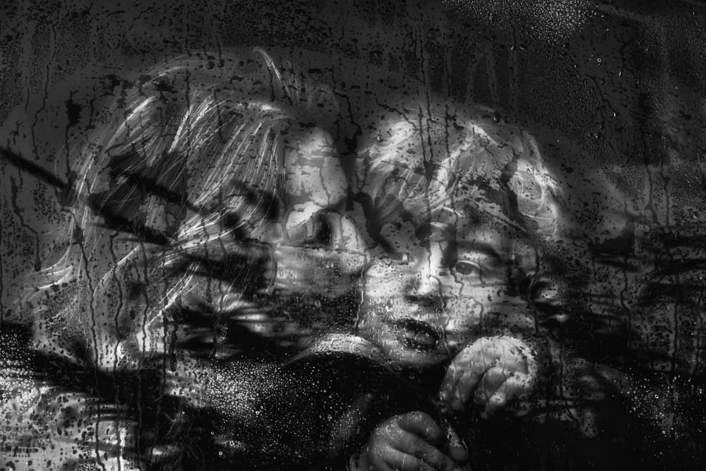 Children's Rainy Window by Ummu Nisan Kandilcioglu — canvas wall art