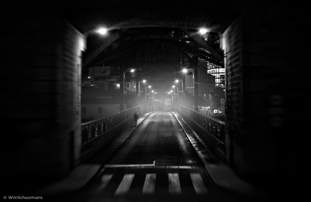 Solitary City Passage by Wim Schuurmans — canvas wall art