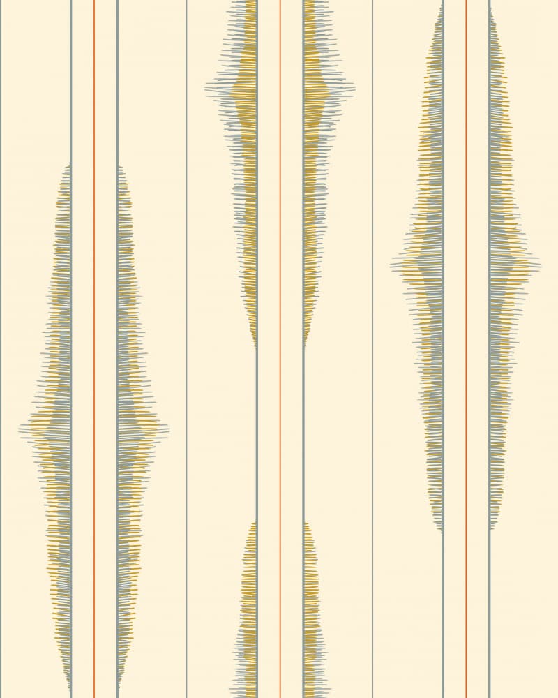 Golden Vertical Waves by Annick — canvas wall art