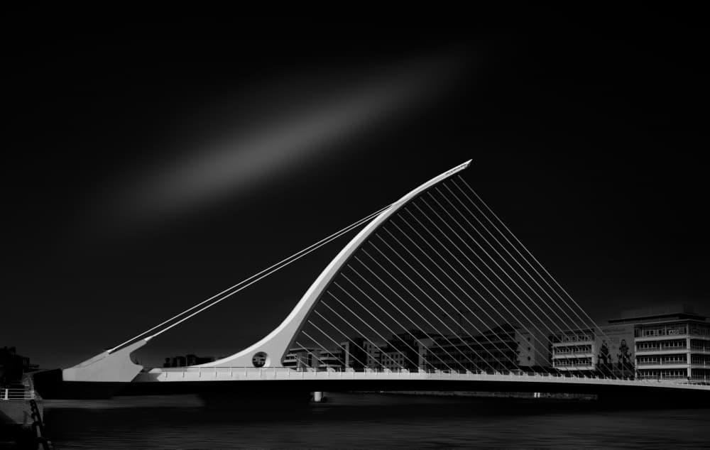 Sleek Modern Bridge Night by Greetje van Son — canvas wall art