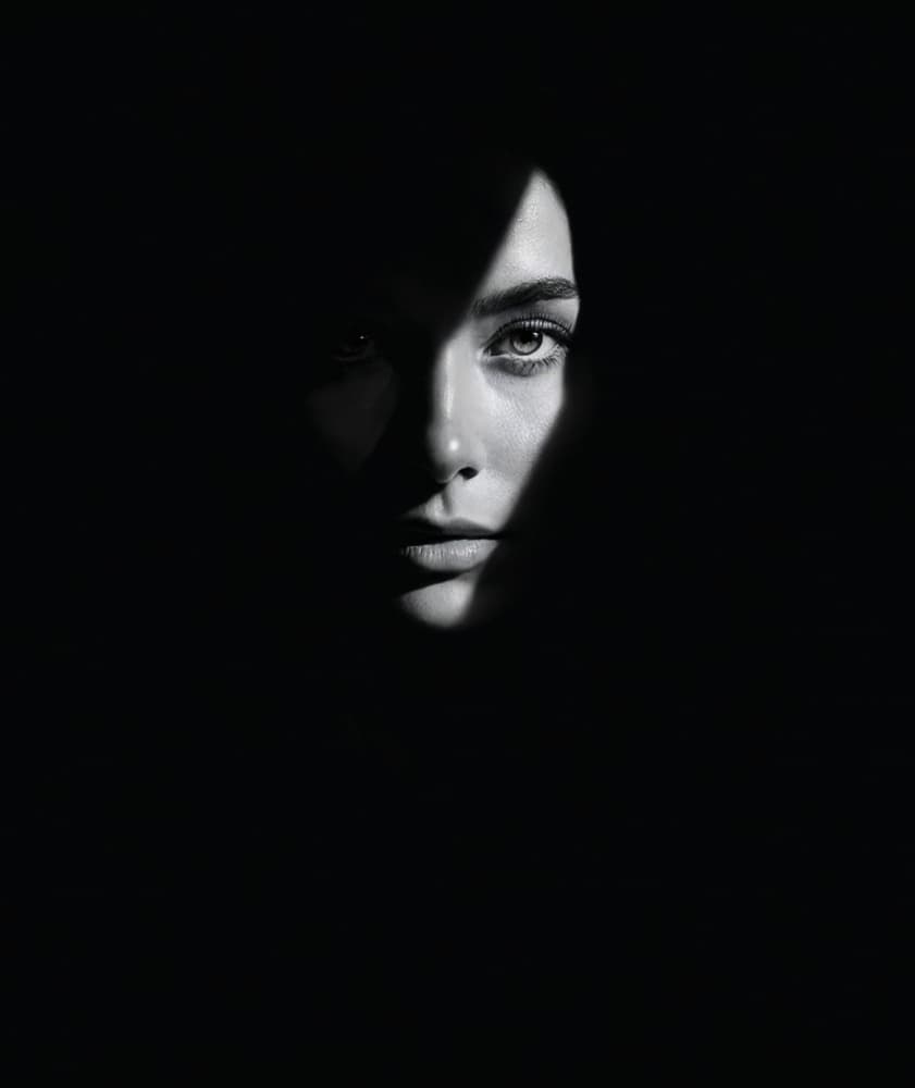 Shadowed Gaze by Moris Raskin — canvas wall art