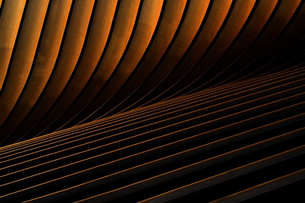 Dynamic Curved Structure by Ibrahim Nabeel — canvas wall art