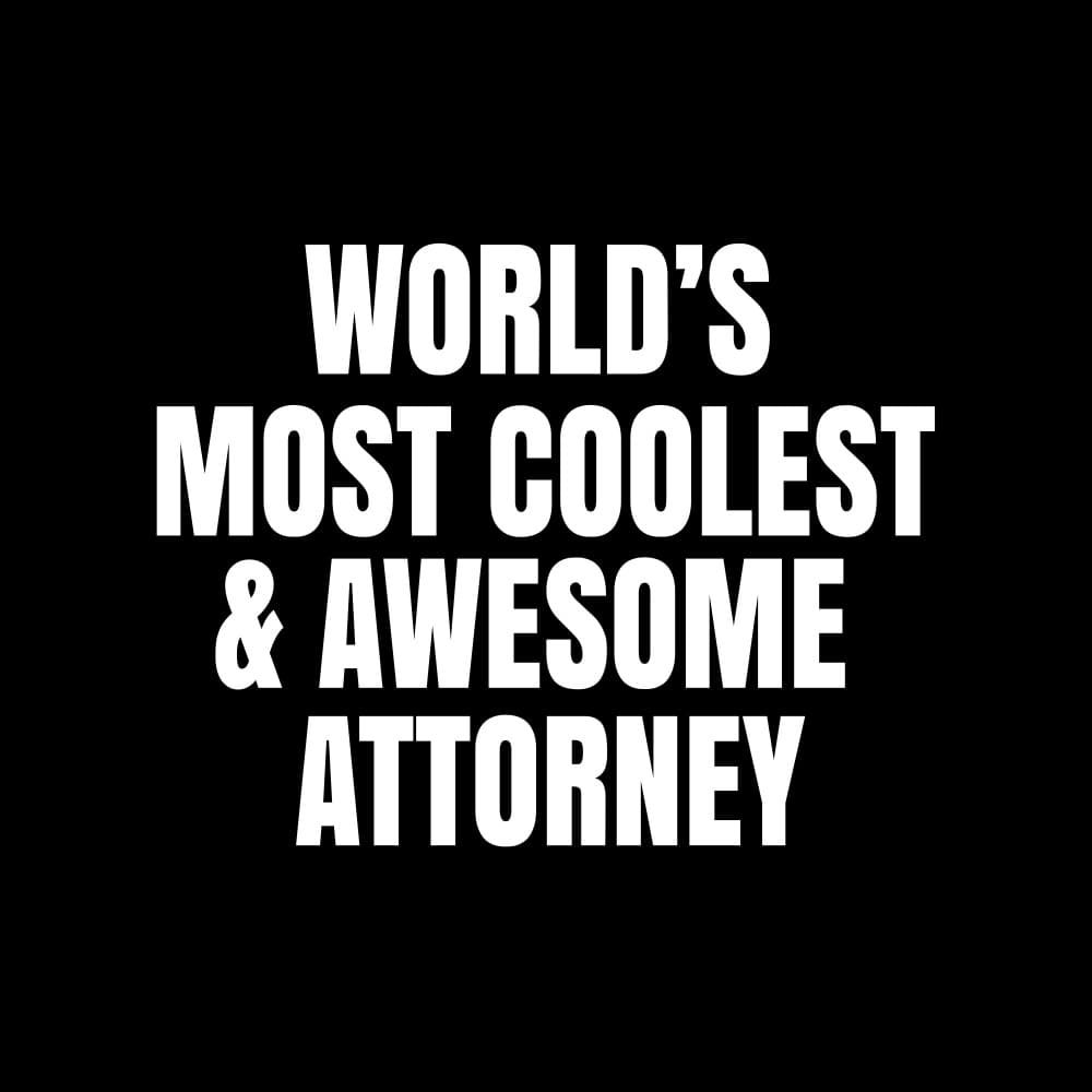 World's Coolest Attorney by Happie Eagle — canvas wall art
