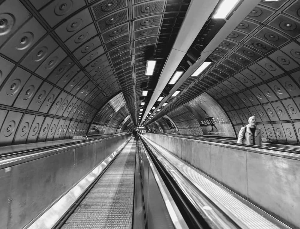 Underground Tunnel Walkway by Elizabeth Allen — canvas wall art