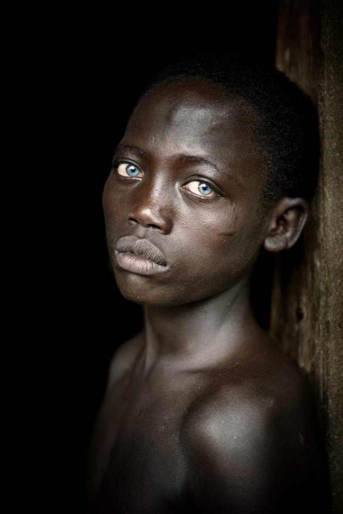 Boy With Blue Eyes by Trevor Cole — canvas wall art