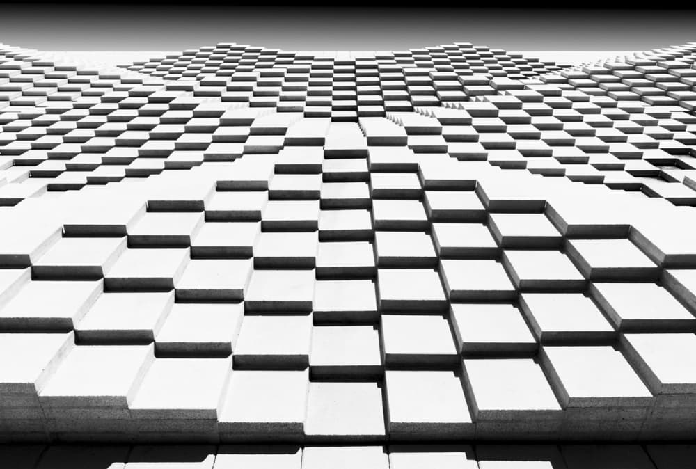 Abstract Architectural Pattern by Greetje van Son — canvas wall art