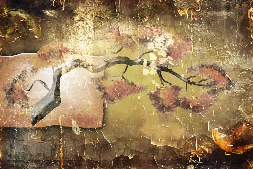 Distressed Cherry Blossom by Rafal Kulik — canvas wall art