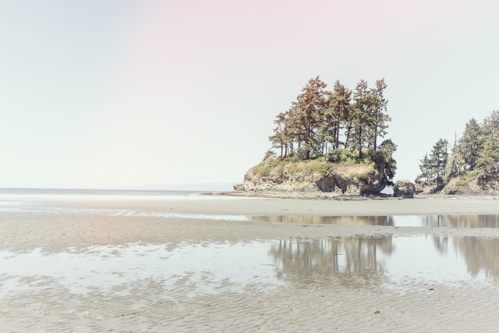 Serene Island Beach by Lynann Colligan — canvas wall art