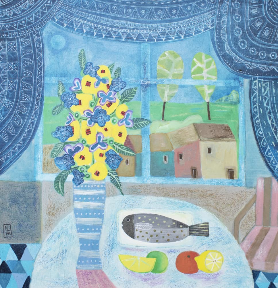 Moonlight Table by Nathaniel Mather — canvas wall art