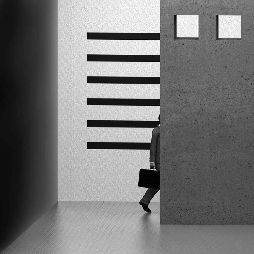 Business Man Geometric Passage by Antonyus Bunjamin (Abe) — canvas wall art