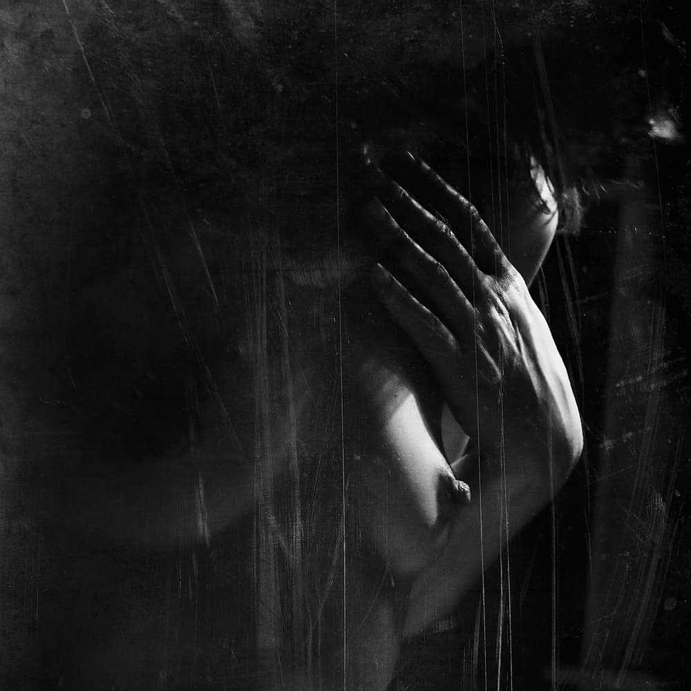 Pensive Hidden Face by Bogdan Bouşcă — canvas wall art