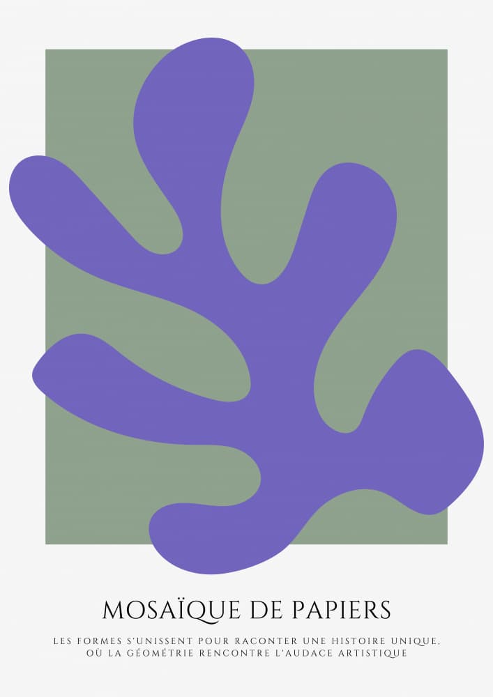 Fluid Purple Cutout by RS LAB STUDIO — canvas wall art