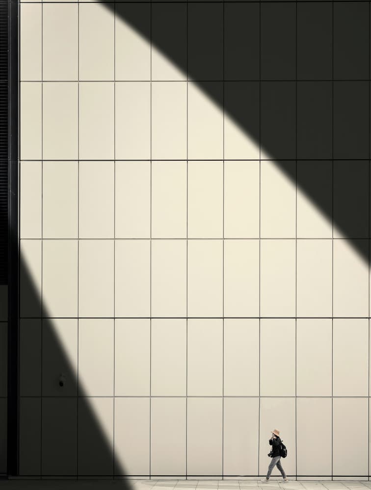 Geometric Shadow Walk by MingLun Tsai (蔡明倫) — canvas wall art