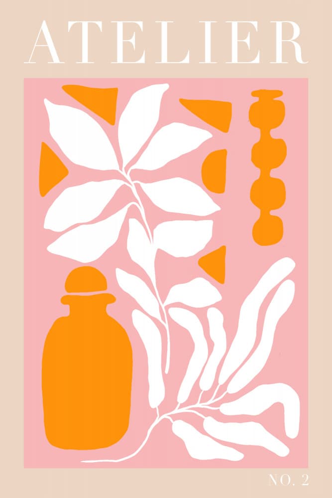 Pink Botanical Still Life by Talitha McQueen — canvas wall art