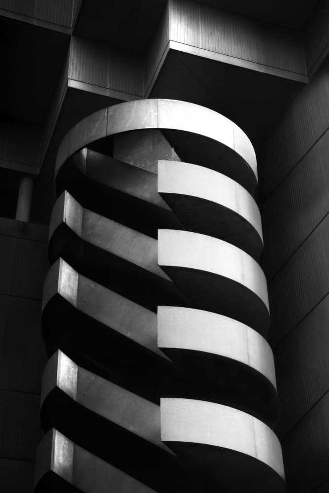 Striking Spiral Architecture by Catherine Wang — canvas wall art