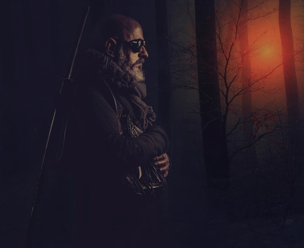 Mysterious Forest Man by gNo — canvas wall art