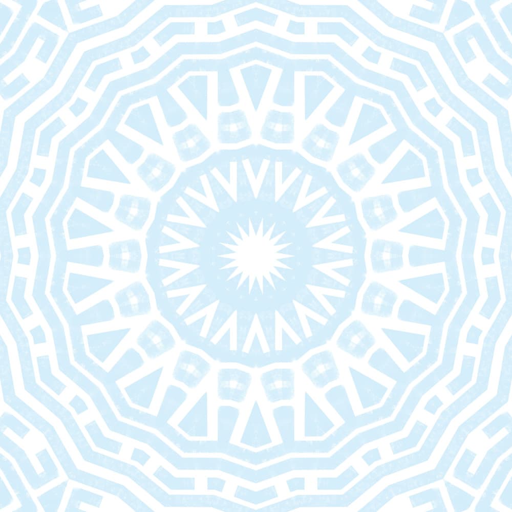 Delicate Blue Snowflake Design by Kristian Gallagher — canvas wall art