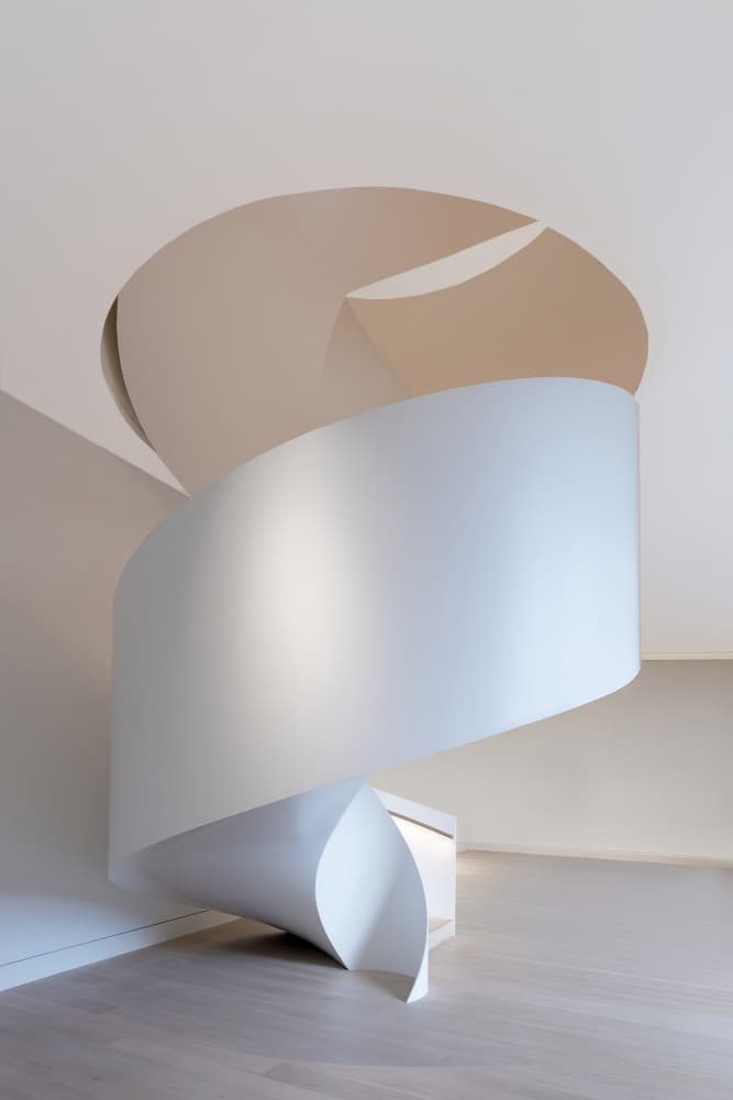Minimalist Spiral Staircase by Wilma Wijers Smeets — canvas wall art