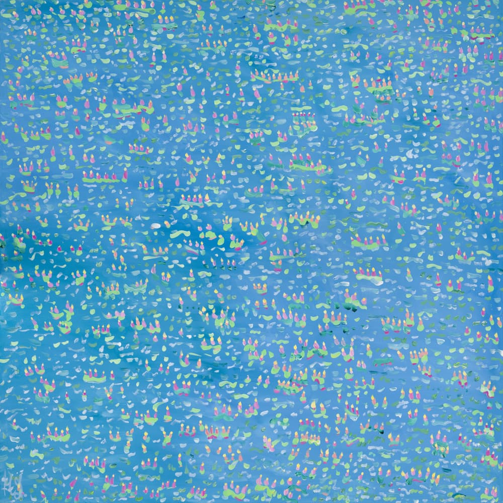 Colorful Abstract Dots by Helen Joynson — canvas wall art