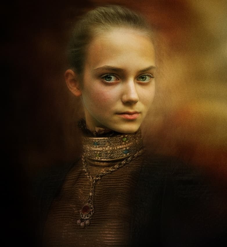 Classic Beauty Portrait by Svetlana Melik-Nubarova — canvas wall art