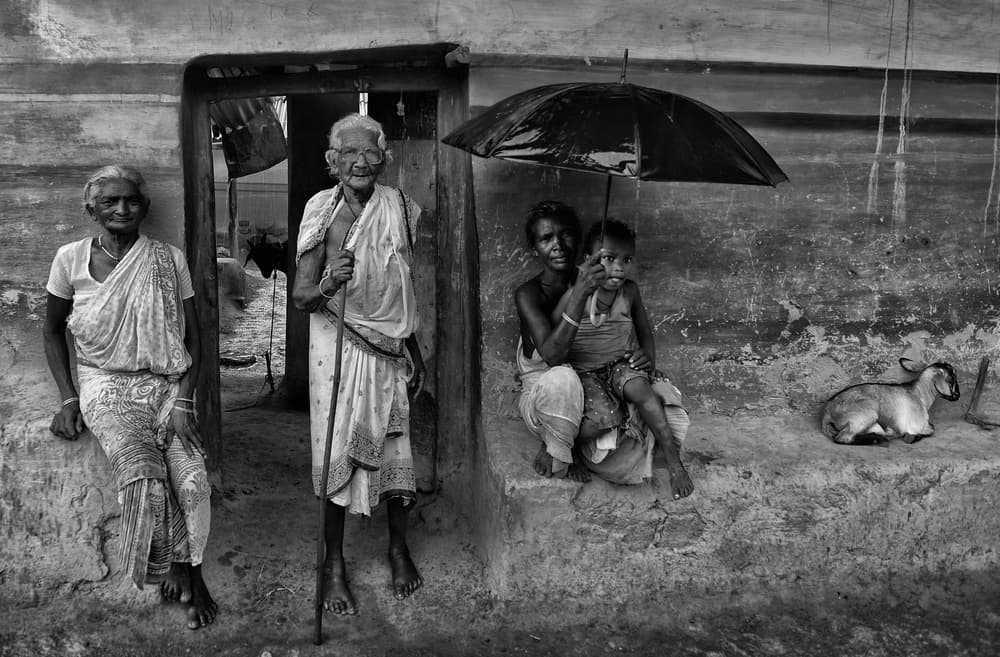 Generations of Village Life by Avishek Das — canvas wall art