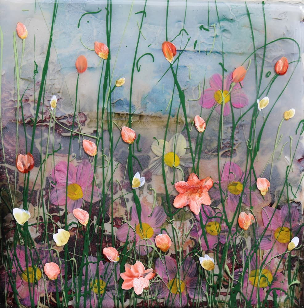 Vibrant Meadow Blooms by Donatella Marraoni — canvas wall art
