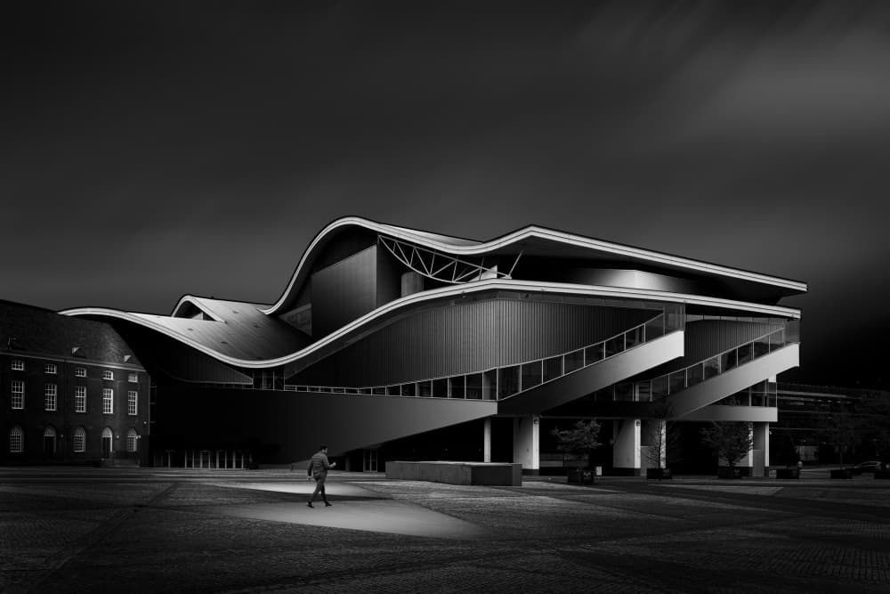 Solitary Modern Architecture by Greetje van Son — canvas wall art
