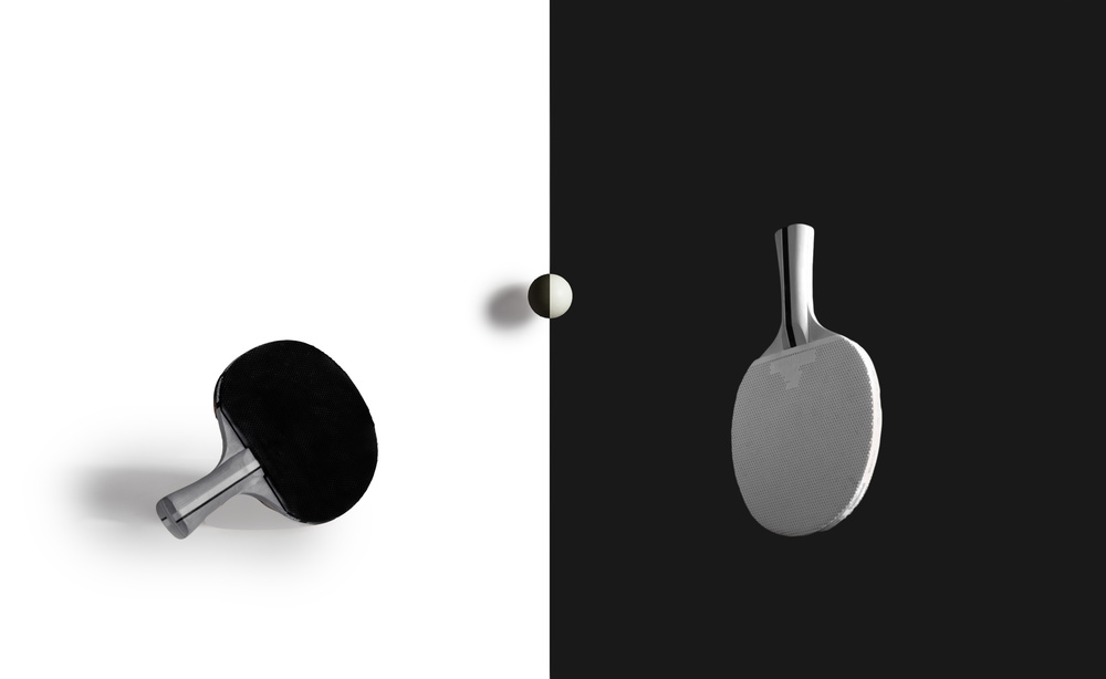 Ping Pong Duality by John-Mei Zhong — canvas wall art