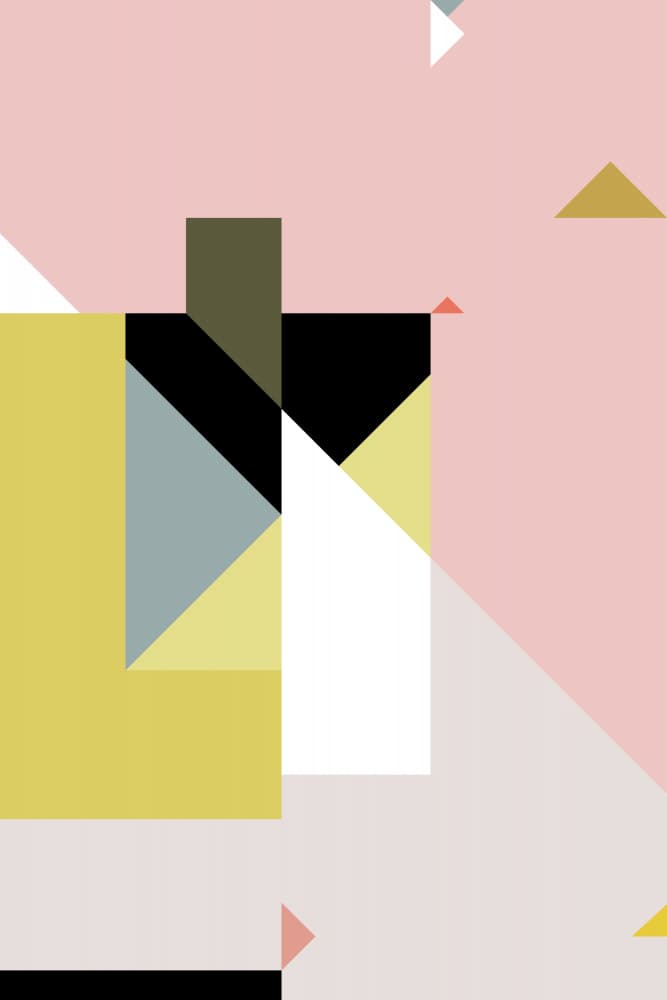 Modern Pastel Geometry by Thoth Adan — canvas wall art