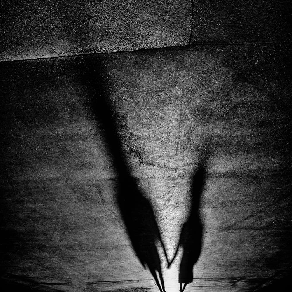 Shadows Holding Hands by Aleš Klabus — canvas wall art