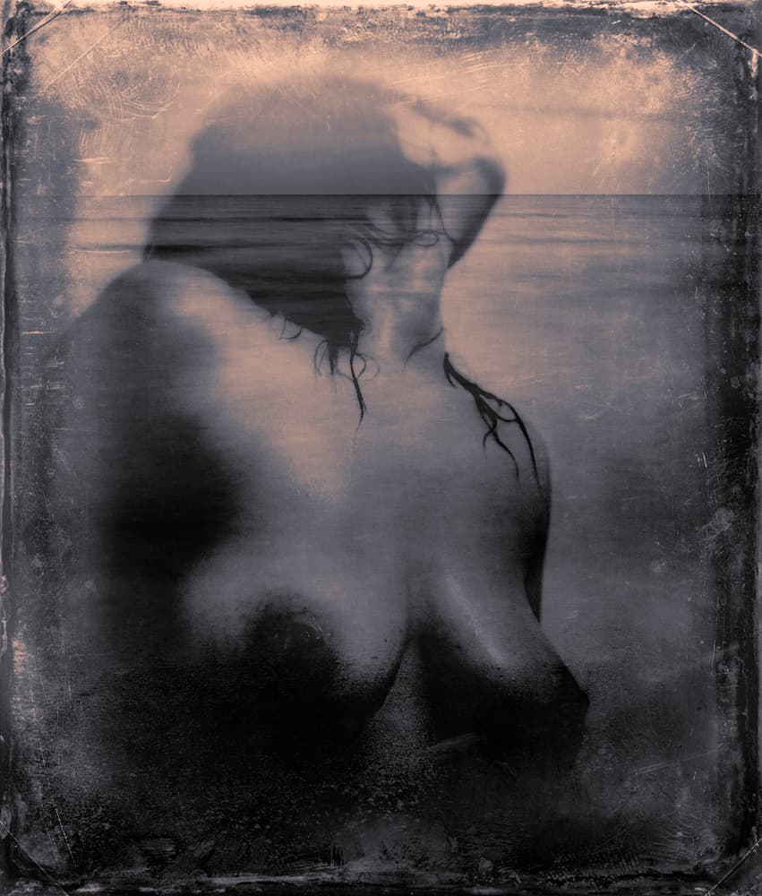 Dreaming Ocean Woman by Bogdan Bouşcă — canvas wall art