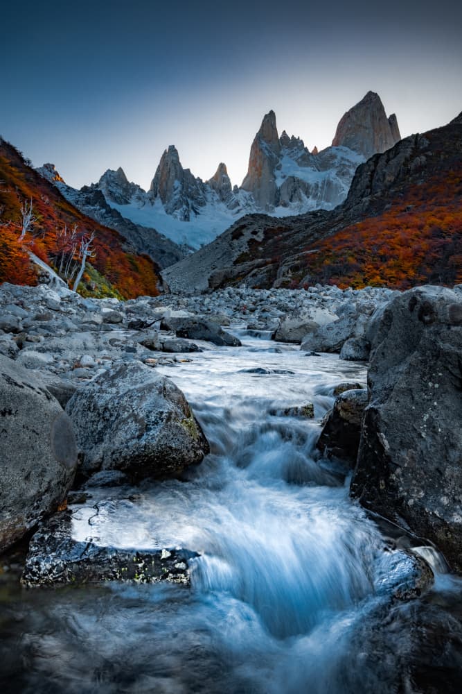 Patagonian Autumn Peaks by Li Ying — canvas wall art