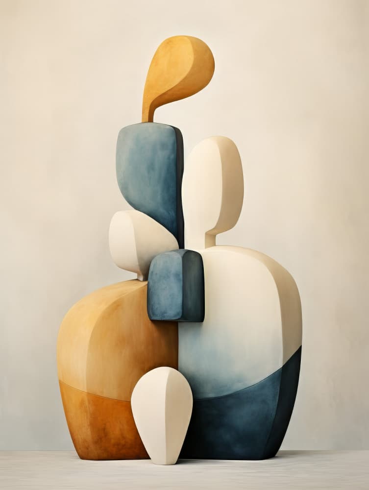 Organic Abstract Forms by Bilge Paksoylu — canvas wall art