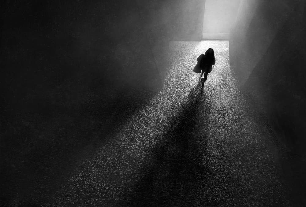 Walking Towards Light by Ekkachai Khemkum — canvas wall art