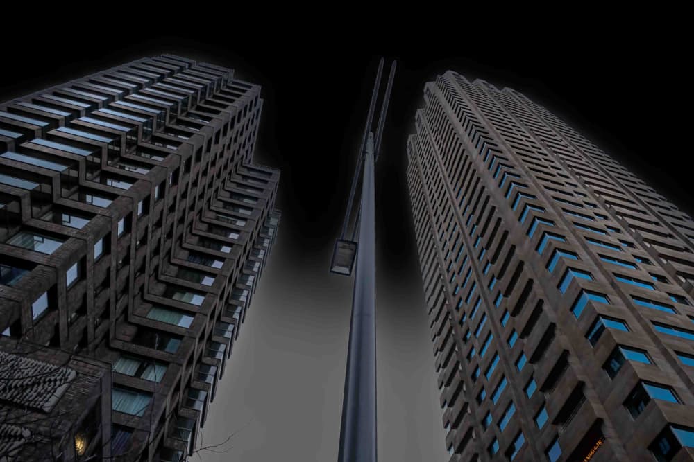 Modern Urban Towers by Fred Louwen — canvas wall art