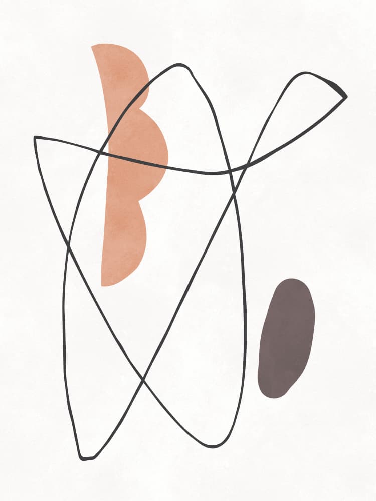 Abstract Lines and Shapes by Vitor Costa — canvas wall art